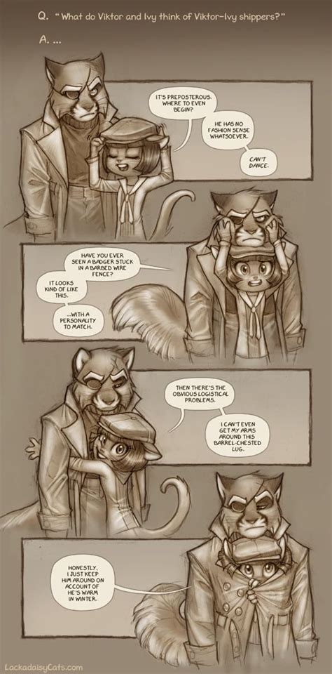 Lackadaisy :: Reader Question: Ivy and Viktor | Furry art, Comic art ...