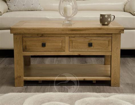 15 The Best Rustic Oak Coffee Table with Drawers