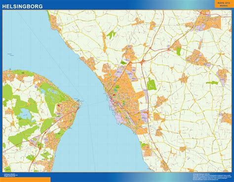 Helsingborg map in Sweden | Wall maps of he world