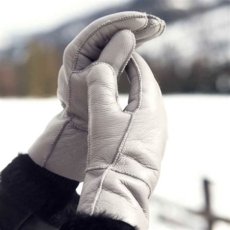 grey womens sheepskin gloves by sheepers | notonthehighstreet.com