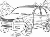 Ford Suv Coloring Pages sketch template