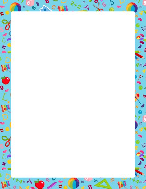 Kindergarten Border: Clip Art, Page Border, and Vector Graphics | Page borders, Borders and ...