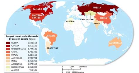 World's Largest Countries In The World | List Of Largest Countries