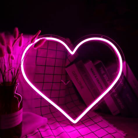 Heart Neon Sign Custom Neon Sign Neon Light up Sign Wall Decor | Etsy