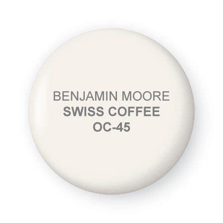 Swiss Coffee paint by Benjamin Moore This paint color lets elements in the room shine, but holds ...