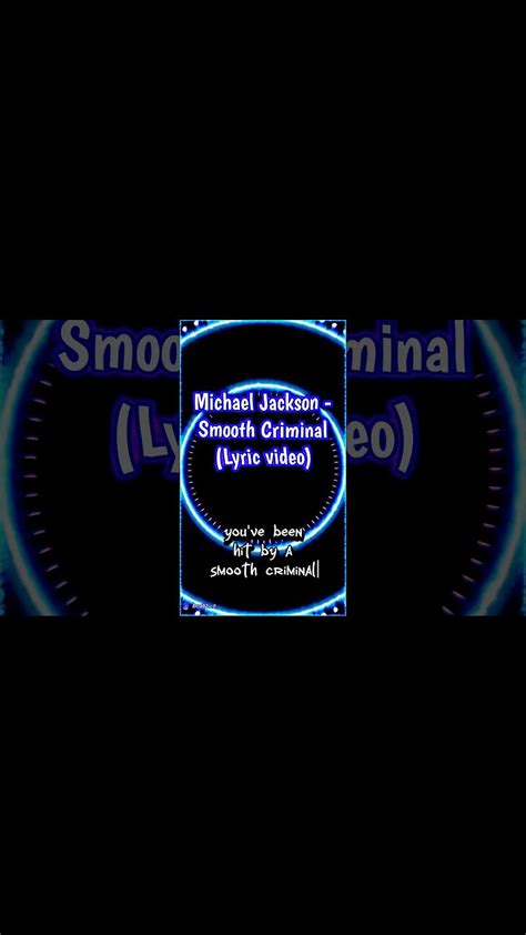 Michael Jackson - Smooth Criminal (Lyrics) #shorts