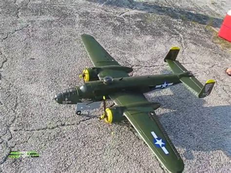 Hobby King RC Electric B-25 Maiden Flight - YouTube