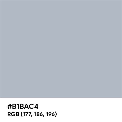 #B1BAC4 color name is Cadet Blue (Crayola)