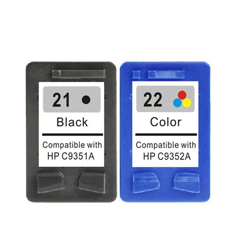 For HP 21 22 Ink Cartridges For HP21 22 Deskjet F370 F380 F2120 F2235 PSC 1402 1406 1408 1410 ...