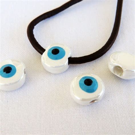 Evil Eye Beads Evil Eye Charm Blue Glass Evil Eye Beads | Etsy