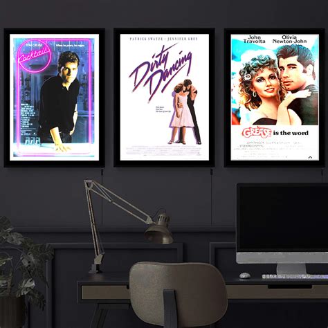 Backlit , Illuminated LED Light Movie Posters – Jasmine and Jade Interiors