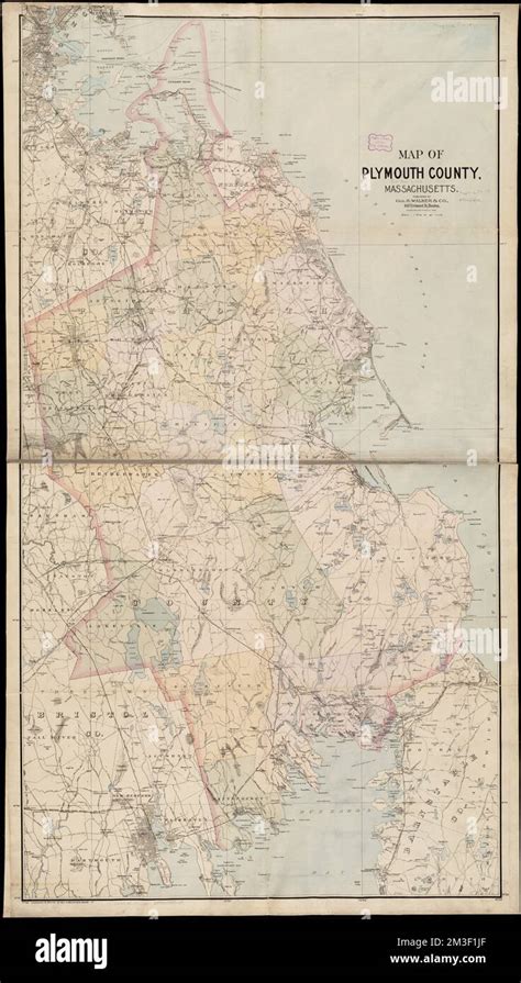 Map of Plymouth County, Massachusetts , Plymouth County Mass., Maps Norman B. Leventhal Map ...