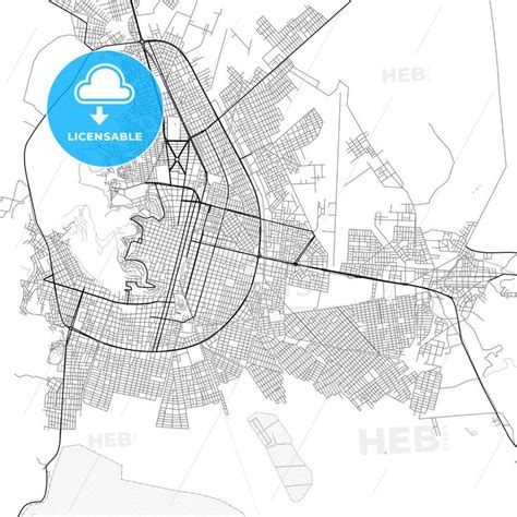 Vector PDF map of Oruro, Bolivia - HEBSTREITS Sketches in 2022 ...