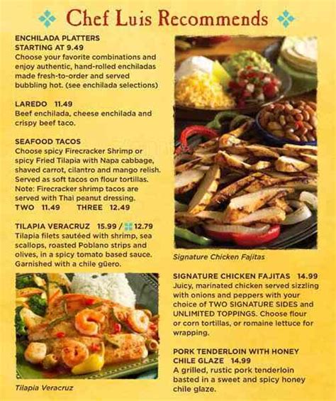 Abuelos Menu Along With Prices and Hours | Menu and Prices