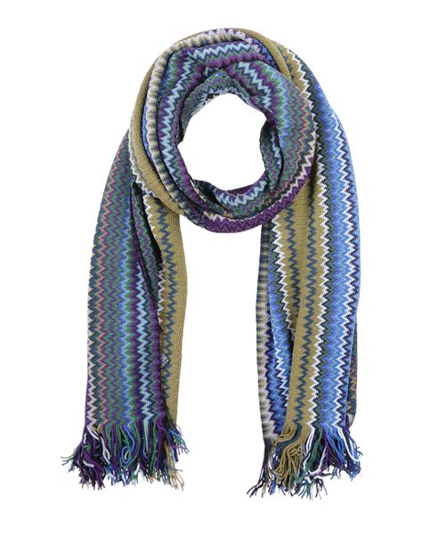 Missoni Wool Oblong Scarf in Blue for Men - Lyst