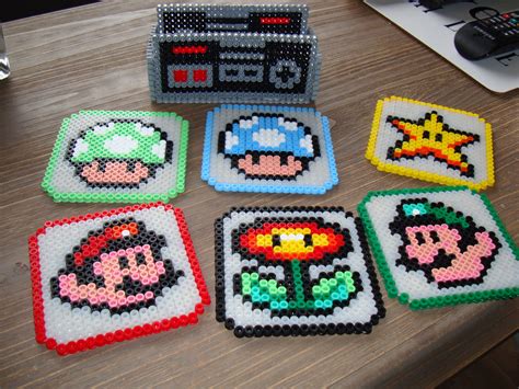 Coasters Mario! in 2023 | Hama beads coasters, Crochet coaster pattern, Perler bead patterns