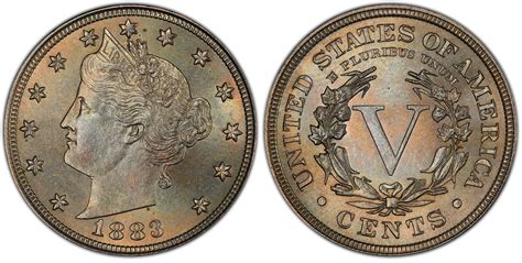 Images of Liberty Nickel 1883 5C With CENTS - PCGS CoinFacts