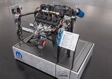 This “exploded” view of a 6.4-liter HEMI® engine highlights the components of the new Mopar 392 ...