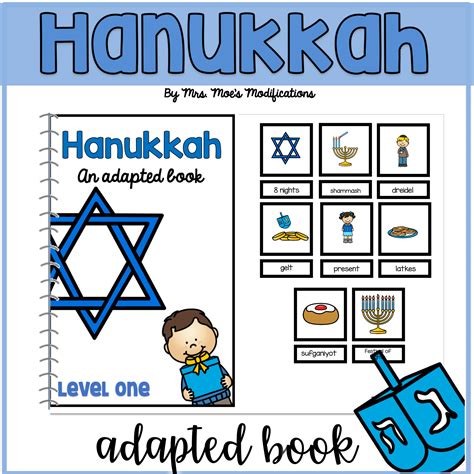 Hanukkah- Adapted Book - www.mrsmoesmodifications.com