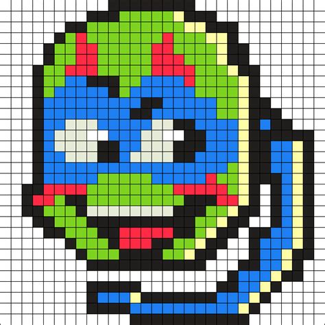 Leo Rottmnt Perler Bead Pattern | Bead Sprites | Characters Fuse Bead Patterns