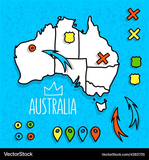 Top 100+ Australia map cartoon - Tariquerahman.net