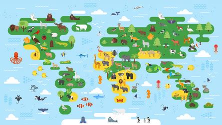 Map of Europe with Animals Vector Images (over 630)