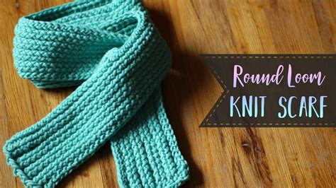 Round Loom Knit Scarf Tutorial – Knit, Purl & Slip Stitch – EssyJae.com