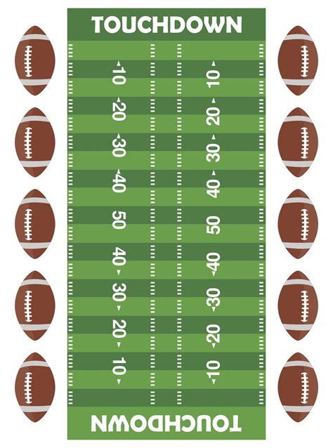 Blank Football Field Template - Sampletemplate.my.id