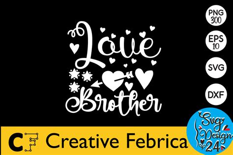 Love Brother Valentine Quote Svg Bundle Graphic by T-Shirt_Design Bundle · Creative Fabrica