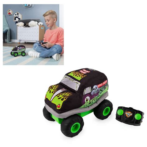 Monster Jam Grave Digger Plush Remote Control Soft Body Monster Truck