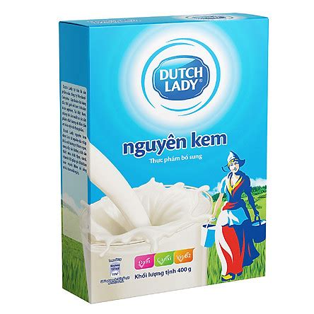 Sữa Bột Nguyên Kem Dutch Lady Cô Gái Hà Lan Hộp Giấy (400g) | Tiki