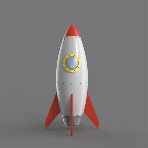 3D model Spaceship rocketship cartoon simple High and Low Poly VR / AR / low-poly | CGTrader