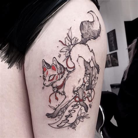 Japanese Fox 🤗 #foxtattoo #foxart #japanesetattoo #japan # ...