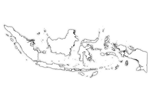 Indonesia Outline Map HD