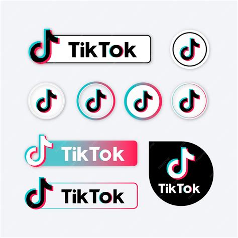 Premium Vector | Tiktok logo collection