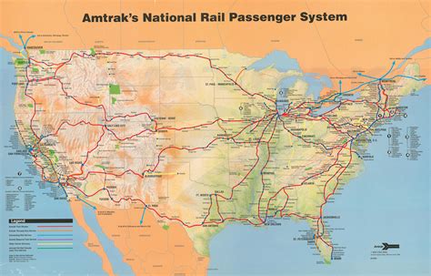 Amtrak map 1993 : Amtrak