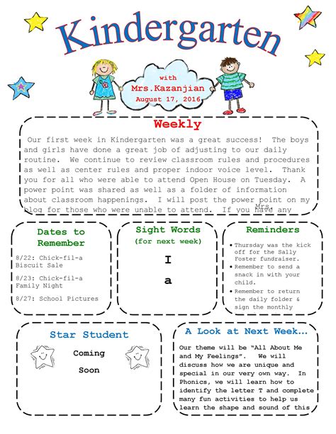 Free Printable Daycare Newsletter Template - Printable Templates