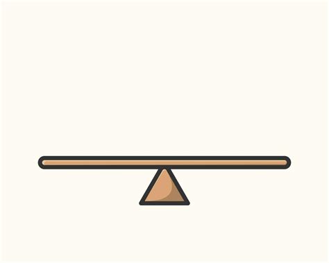 An empty blank wood see saw balance scale on white background. 35347102 ...