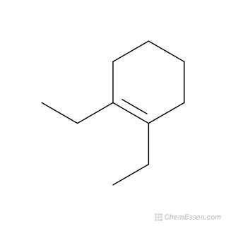 Cyclohexene, diethyl- Structure - C10H18 - Over 100 million chemical compounds | CCDDS