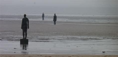 On the beach with Antony Gormley