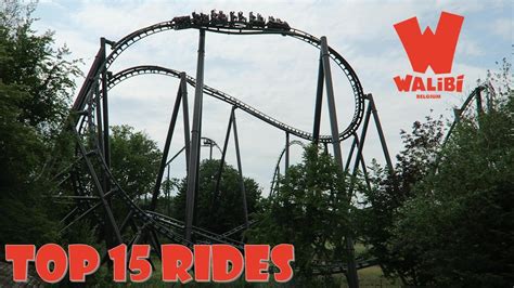 Top 15 Rides at Walibi Belgium - YouTube