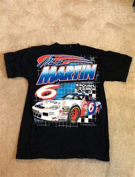 Vintage Mark Martin Nascar T shirt Streetwear Tshirt Design, Top Streetwear, Mens Fashion ...