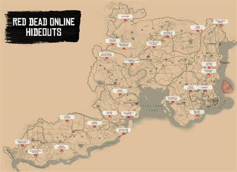 Red Dead Online Gang Hideout Spawn Locations - Red Dead Online - RDR2 ...