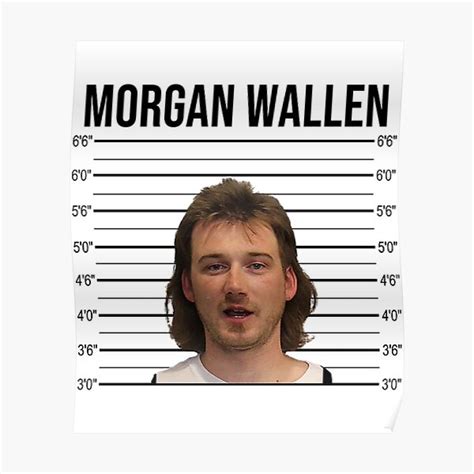 Morgan Wallen Mugshot Posters | Redbubble