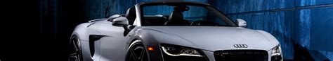 car, Triple Screen, Audi R8, Audi R8 Spyder Wallpapers HD / Desktop and Mobile Backgrounds