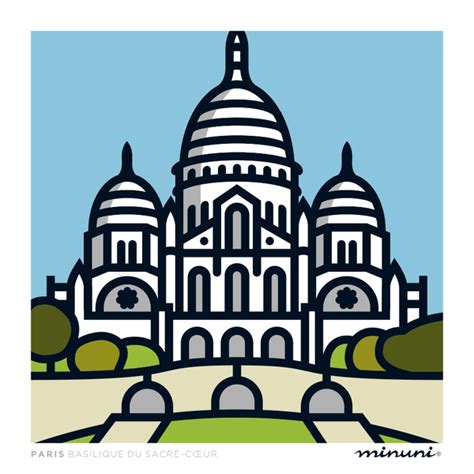 Lámina Basílica del Sagrado Corazón, PARIS – Minuni ART