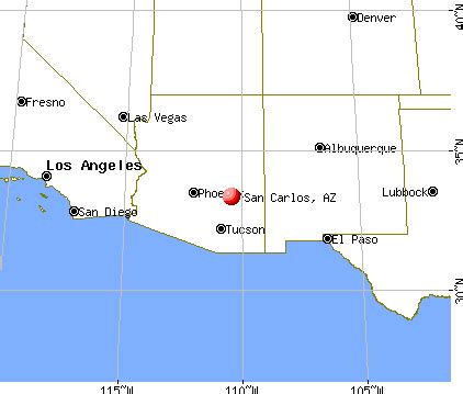 San Carlos, Arizona (AZ 85550) profile: population, maps, real estate, averages, homes ...