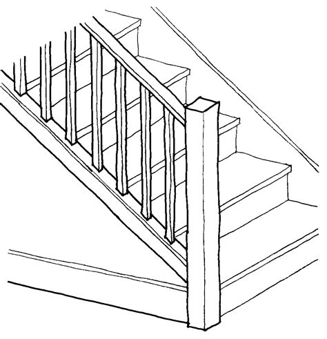 Stairs Coloring Pages