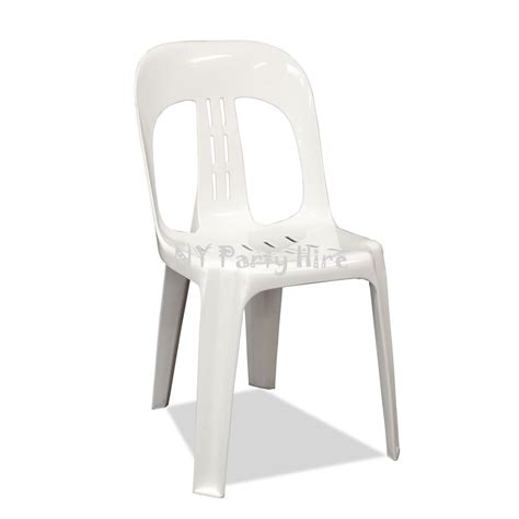 White Plastic Chairs - NY Party Hire