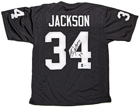 Bo Jackson Autographed L.A. Raiders Black Jersey (JSA COA) | DA Card World